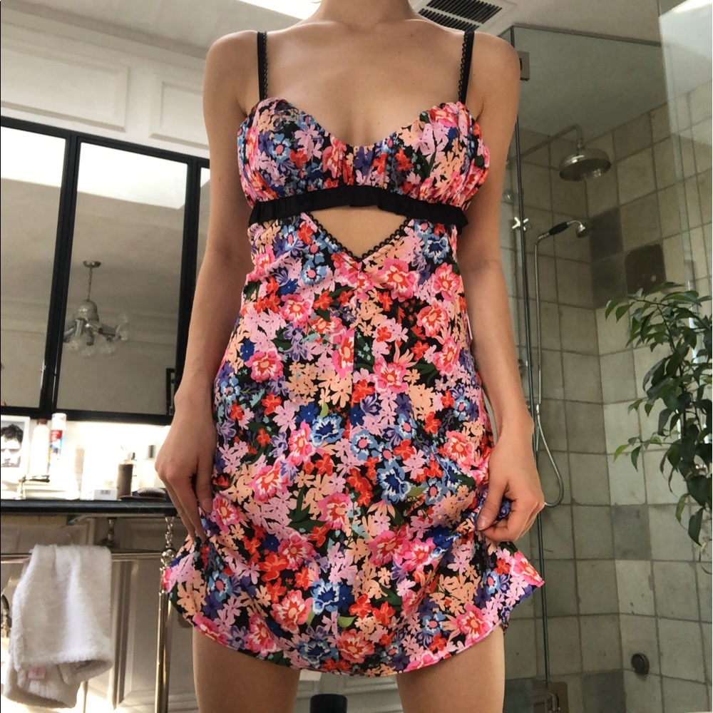 COPY - For love & lemons floral mini dress